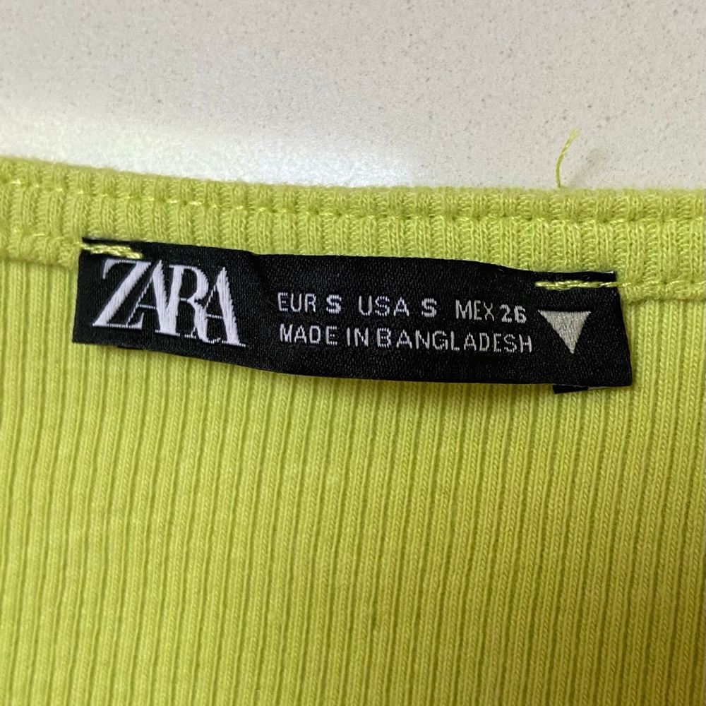 ZARA Ruched Crop Top - Picture 2 of 3